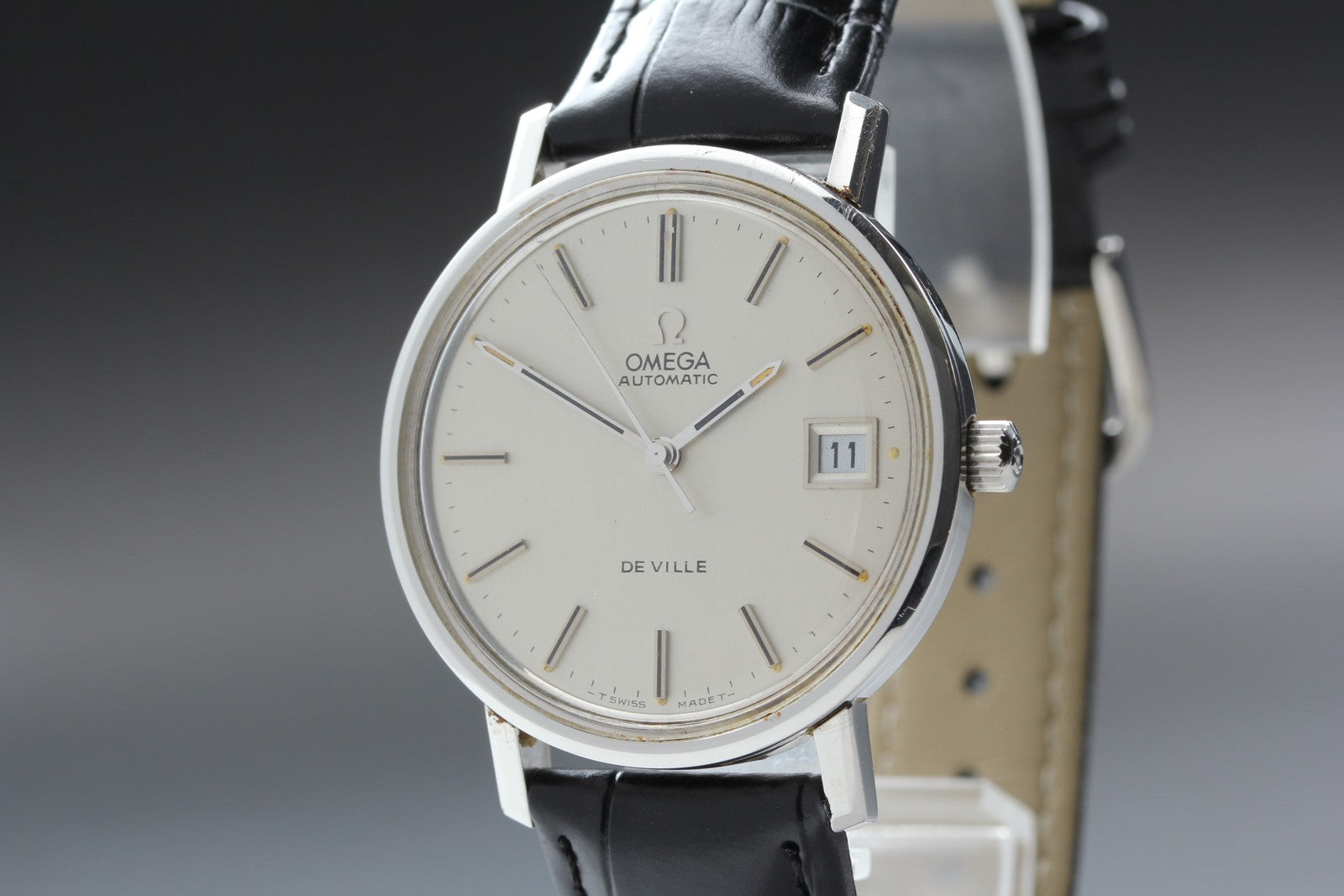 Near MINT OMEGA De Ville 35mm TOOL.106 Automatic Silver Dial Men's Vintage