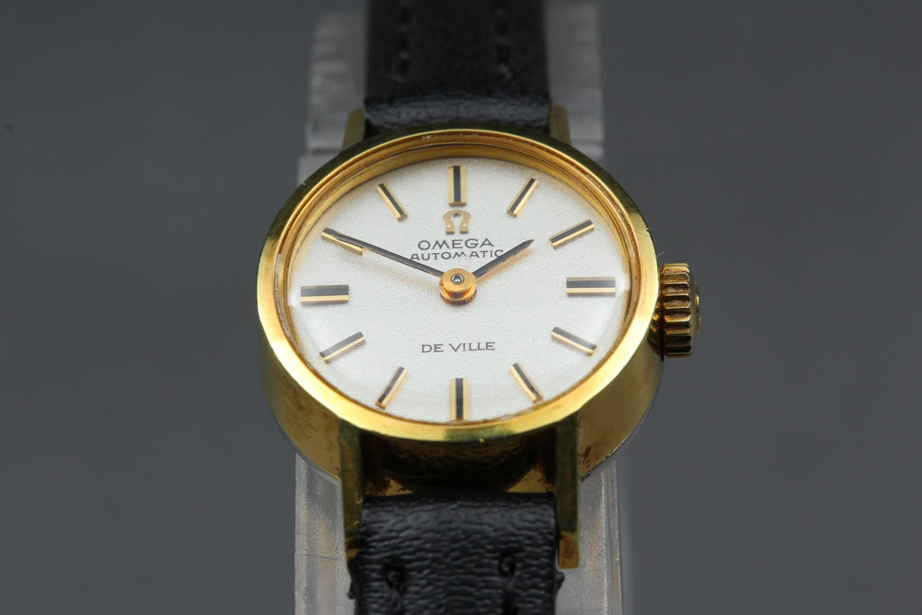 1969 Near MINT OMEGA De Ville 18mm 551.037 Automatic Silver Dial Women's Vintage
