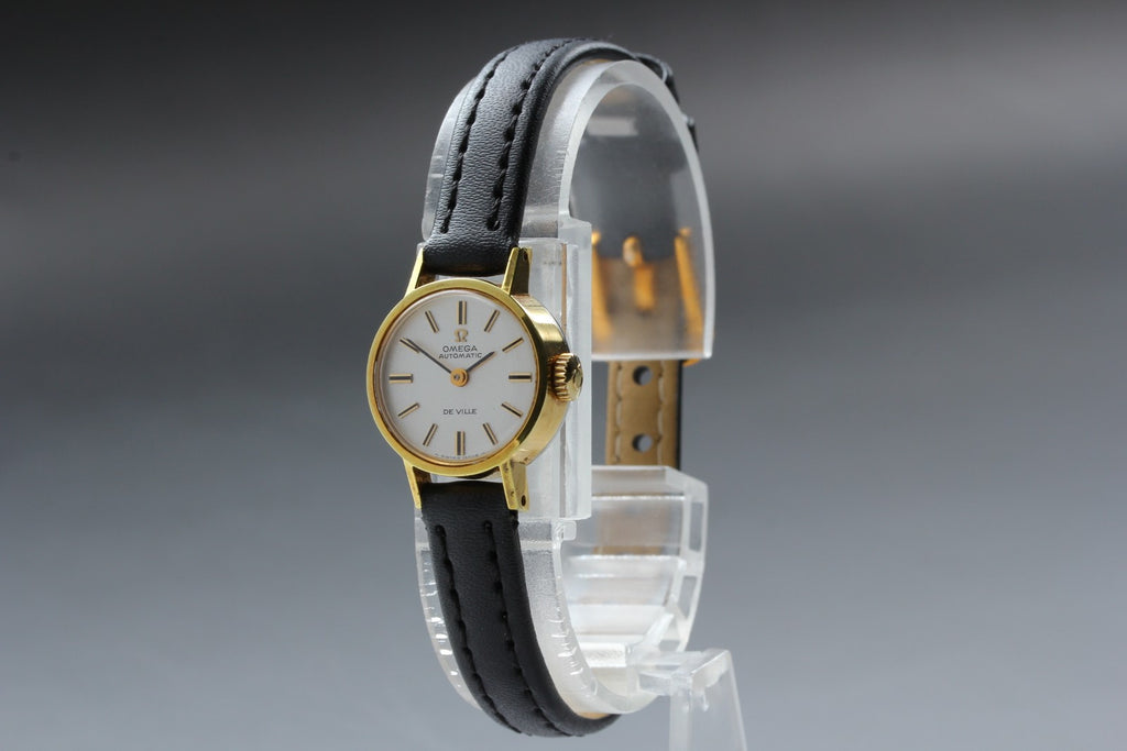 1969 Near MINT OMEGA De Ville 18mm 551.037 Automatic Silver Dial Women's Vintage