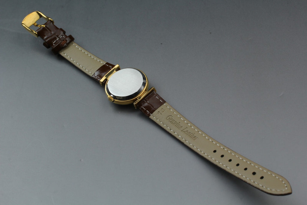 1979 Near MINT OMEGA De Ville 25mm 511.0557 Manual Gold Dial Women's Vintage