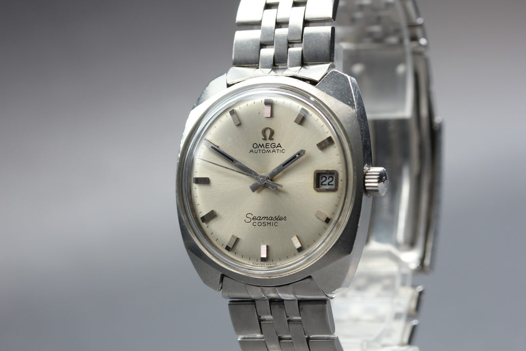 OMEGA Seamaster COSMIC 33mm 166.022 Automatic Silver Dial Men's Vintage Exc+5