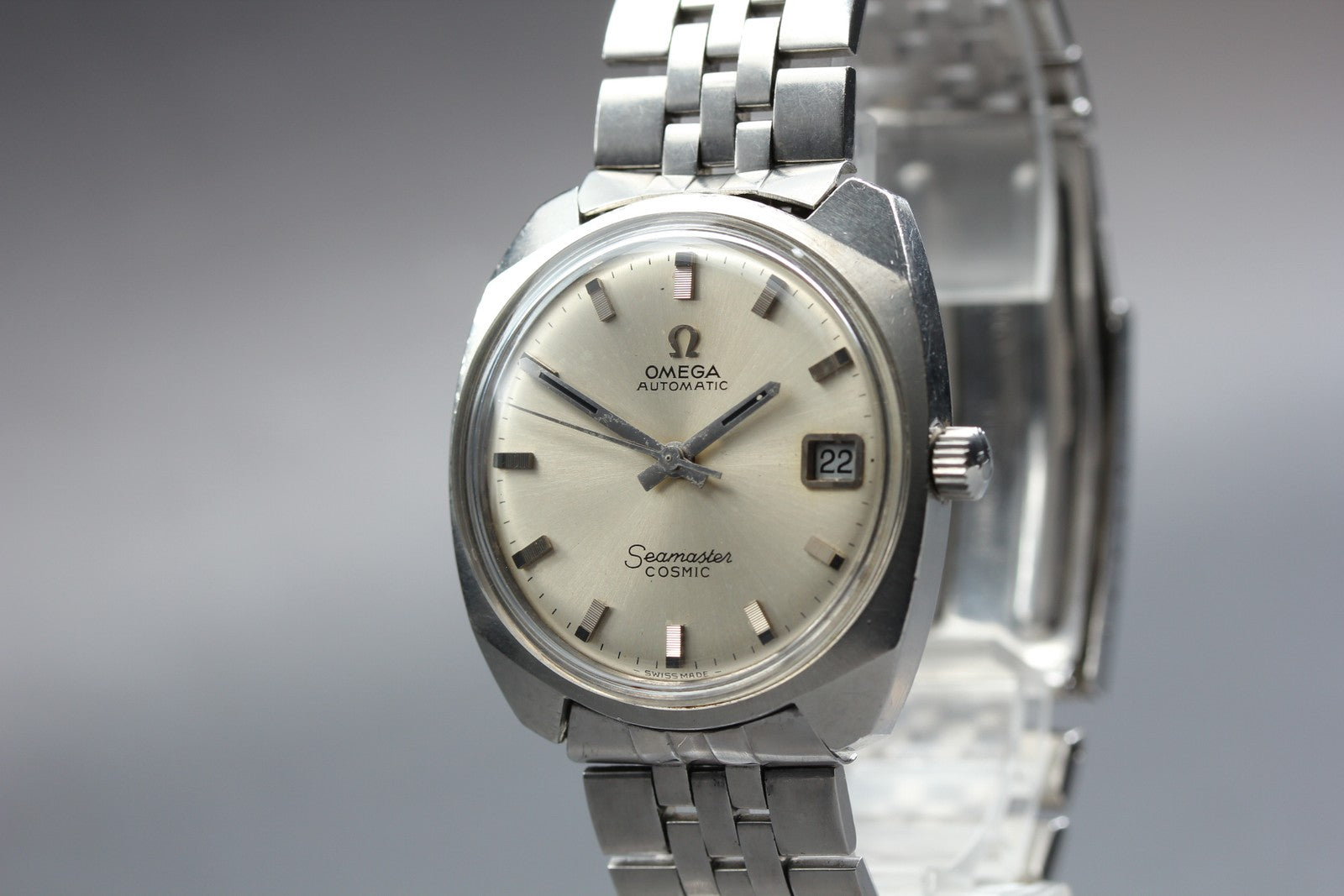 OMEGA Seamaster COSMIC 33mm 166.022 Automatic Silver Dial Men's Vintage Exc+5