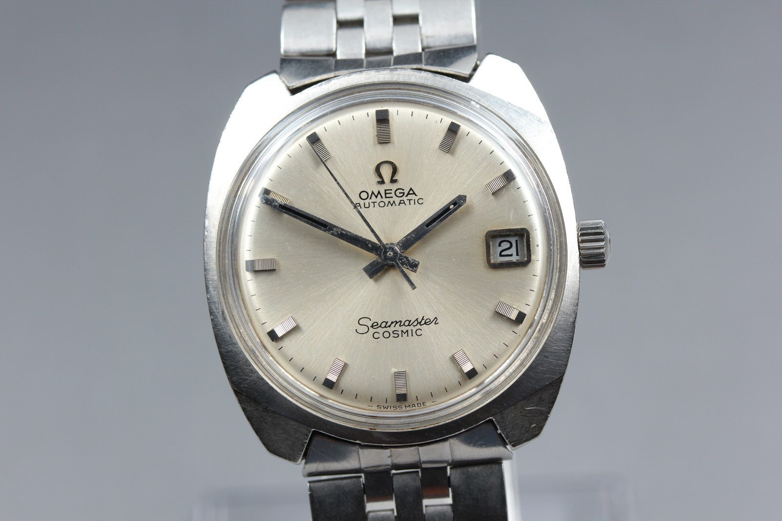 OMEGA Seamaster COSMIC 33mm 166.022 Automatic Silver Dial Men's Vintage Exc+5