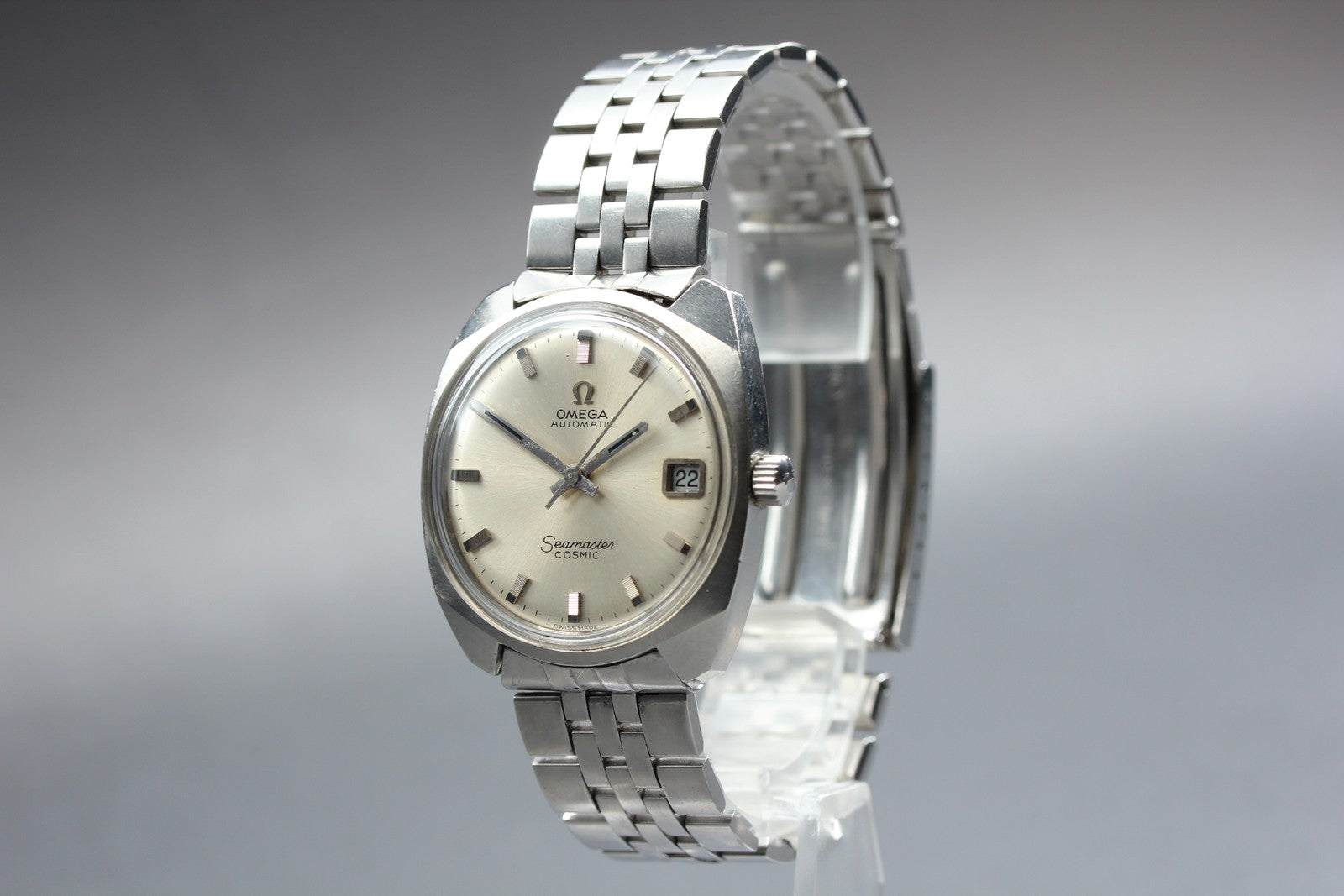 OMEGA Seamaster COSMIC 33mm 166.022 Automatic Silver Dial Men's Vintage Exc+5