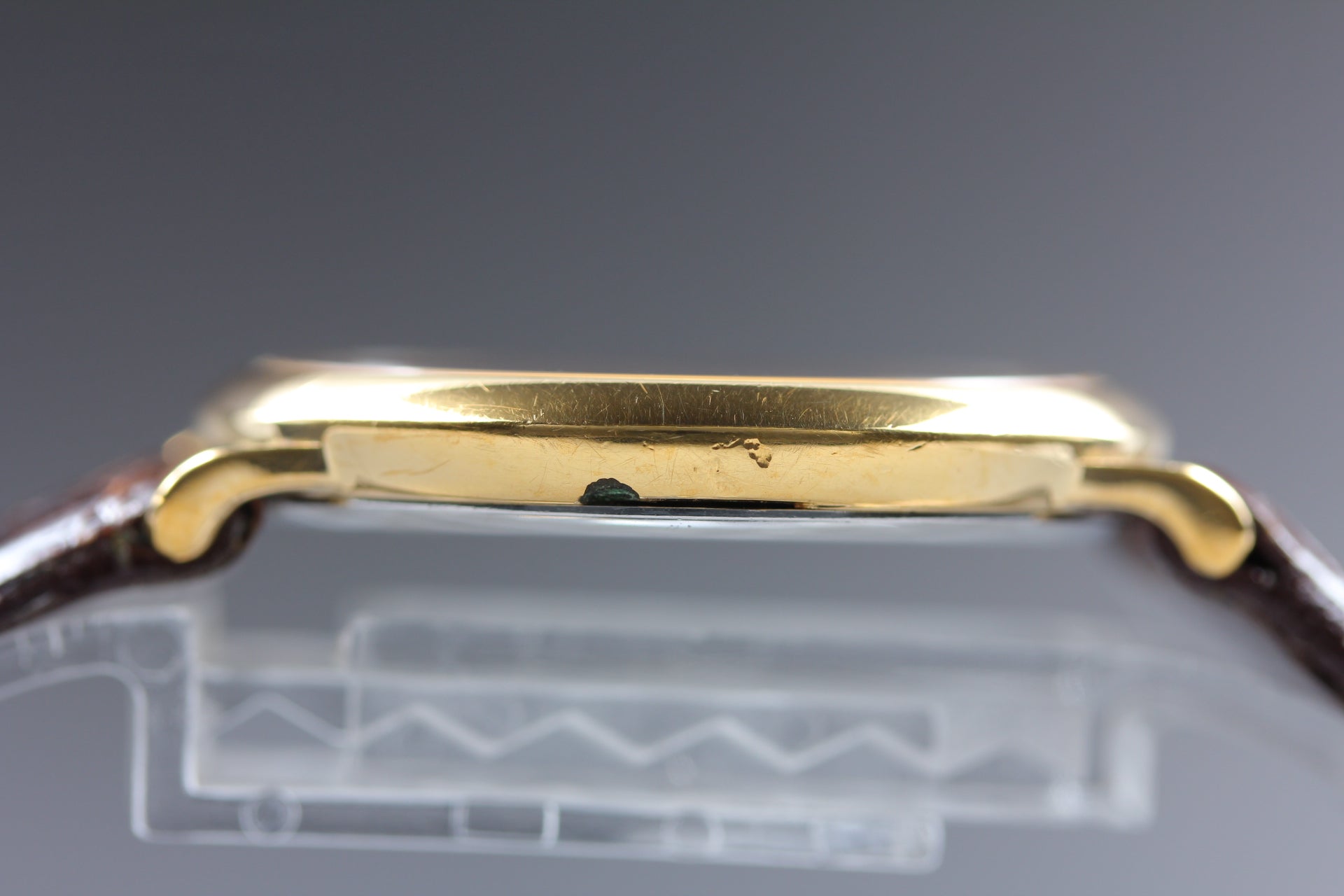 1992 OMEGA De Ville 32mm 196.0312.1 Quartz Gold Dial Men's Vintage Exc+5