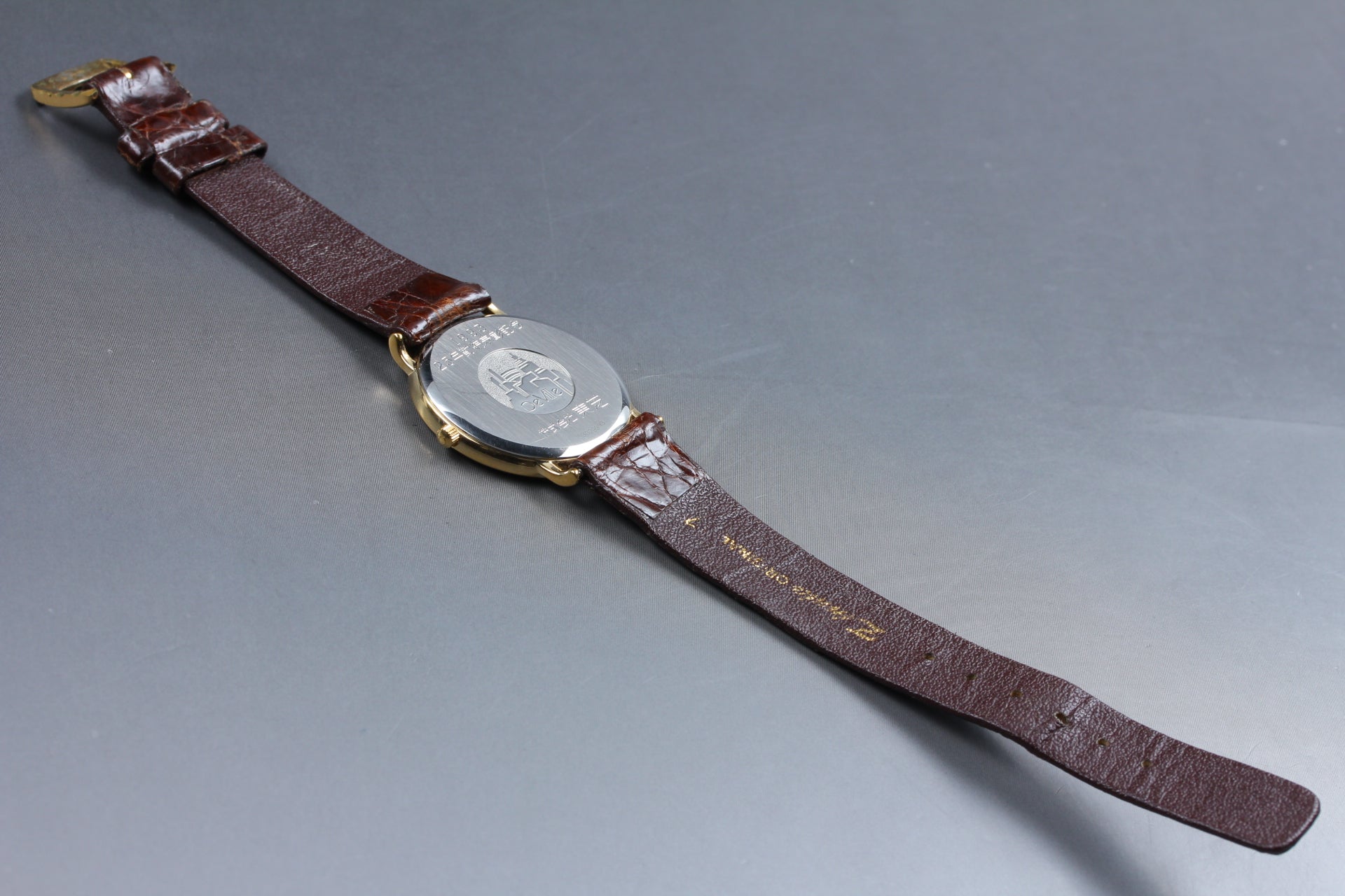 1992 OMEGA De Ville 32mm 196.0312.1 Quartz Gold Dial Men's Vintage Exc+5