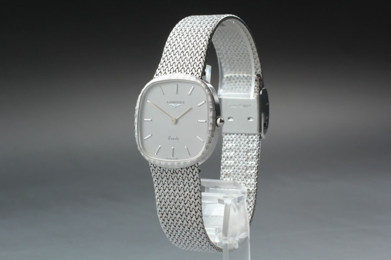Near MINT / Box Longines 976 3386 30mm Quartz L978.2 Silver Dial Men's Vintage