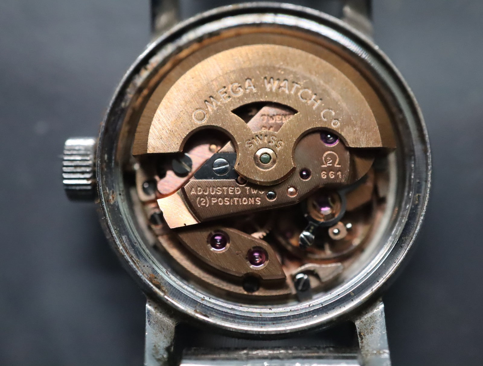 1970 Near MINT OMEGA De Ville 20mm 555.003 Automatic Silver Dial Women's Vintage