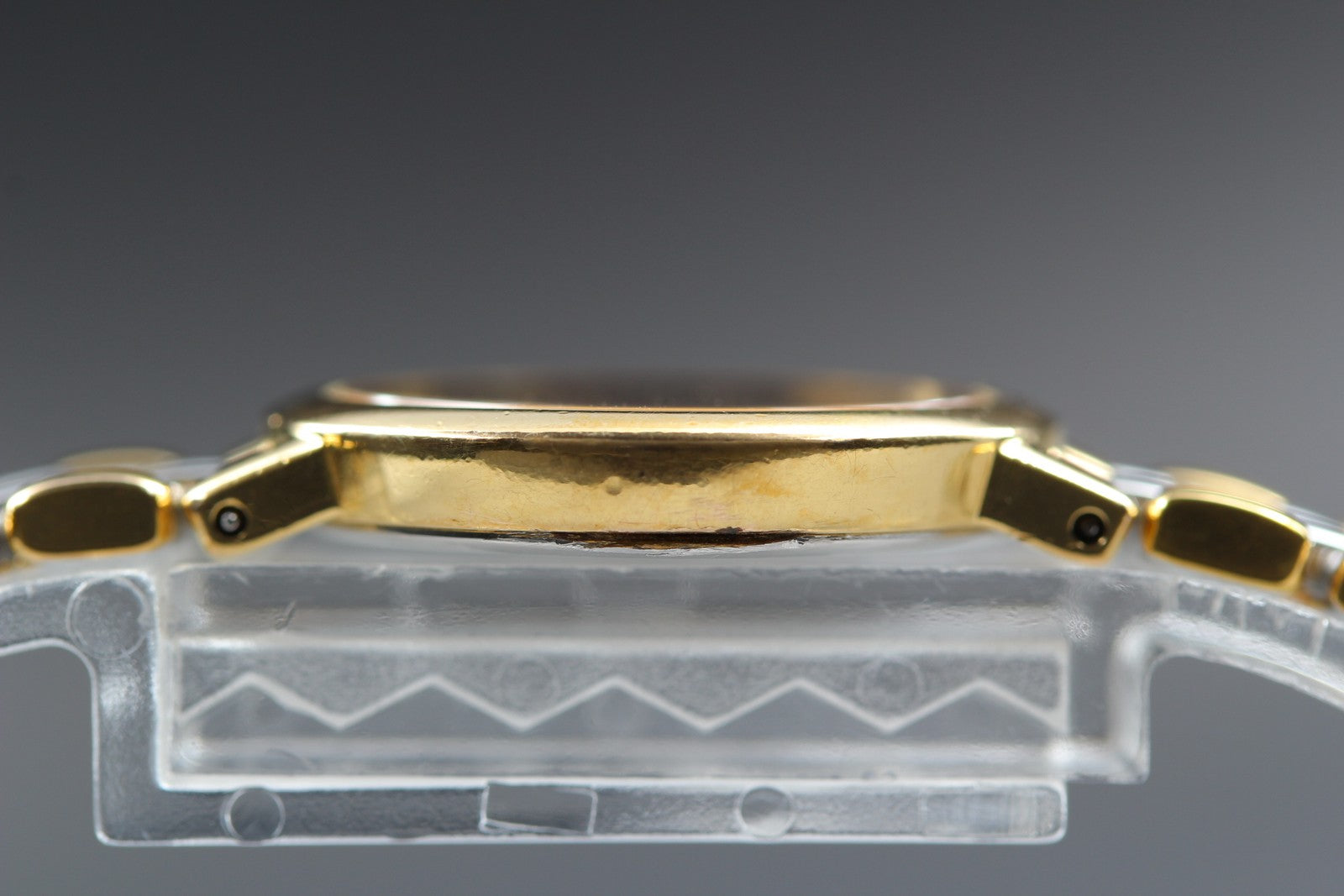 1992 Near MINT OMEGA De Ville 22mm 795.0897.2 Quartz Gold Dial Women's Vintage