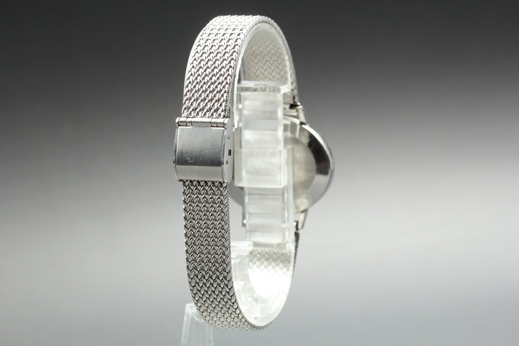 1974 Near MINT OMEGA Geneve 511.417 32mm Manual White Roman Dial Unisex Vintage