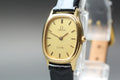 1984 Near MINT OMEGA De Ville 20mm 591.0281 Quartz Gold Dial Women's Vintage