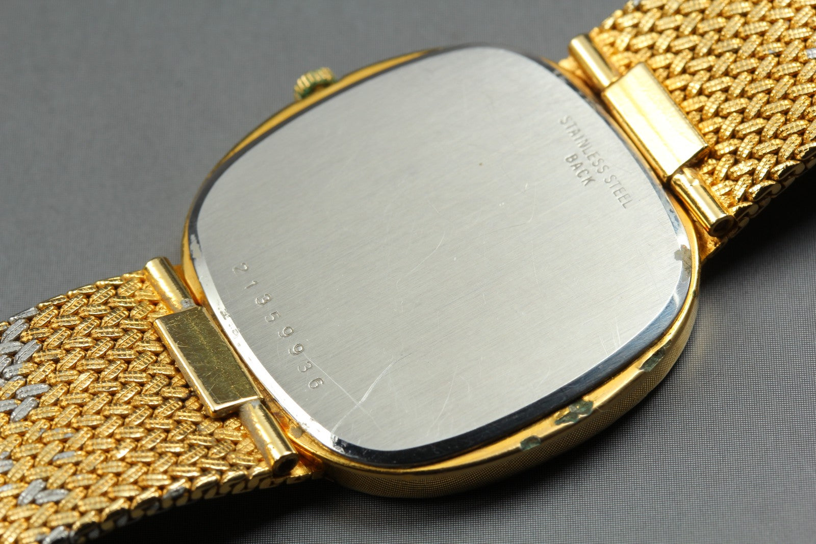LONGINES 761 3266 30mm Quartz L761.2 Gold Plated Gold Dial Men's Vintage Exc+5