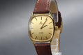 1979 Near MINT OMEGA De Ville 31mm 191.0073 Quartz Gold Dial Men's Watch Vintage
