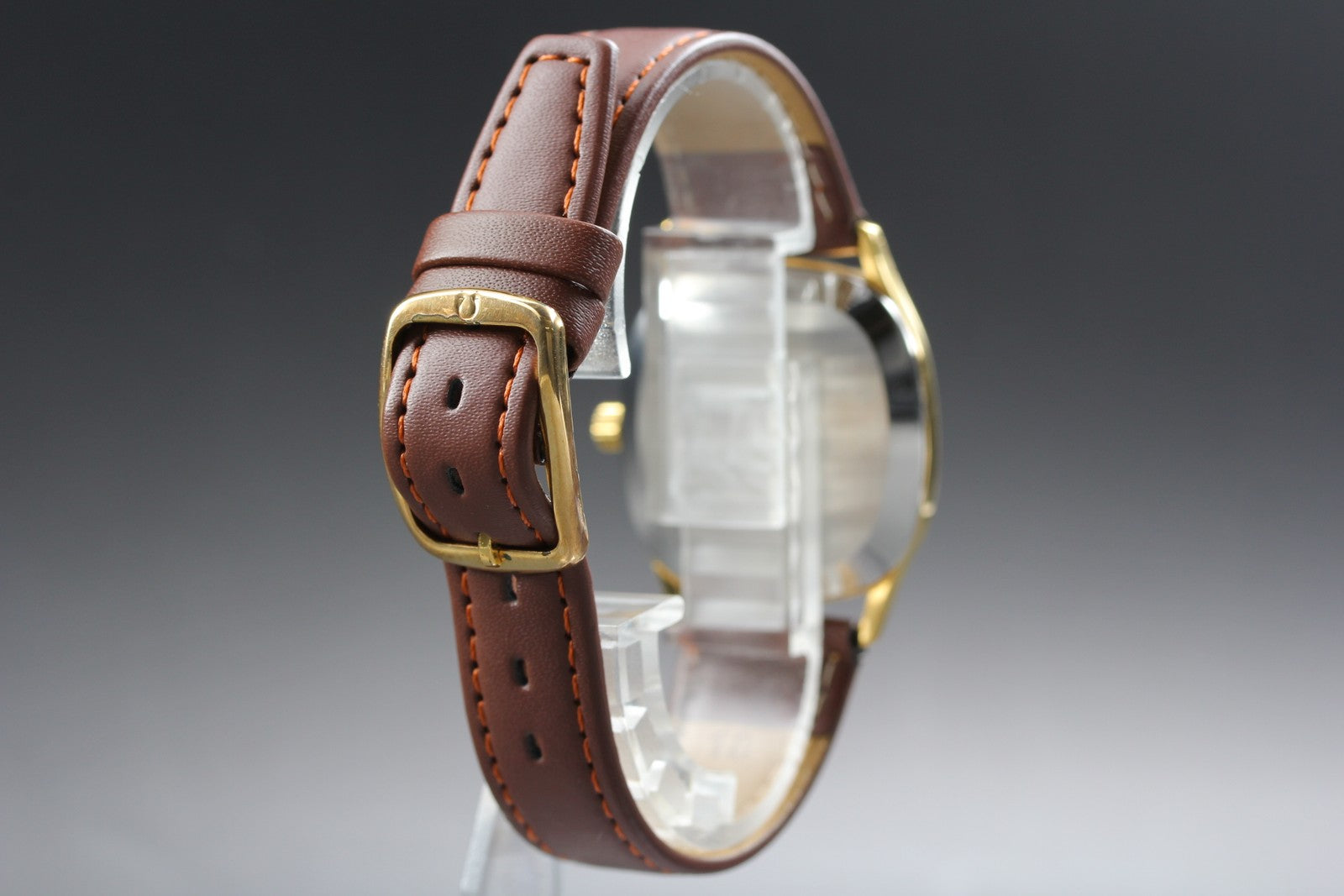 1979 Near MINT OMEGA De Ville 31mm 191.0073 Quartz Gold Dial Men's Watch Vintage