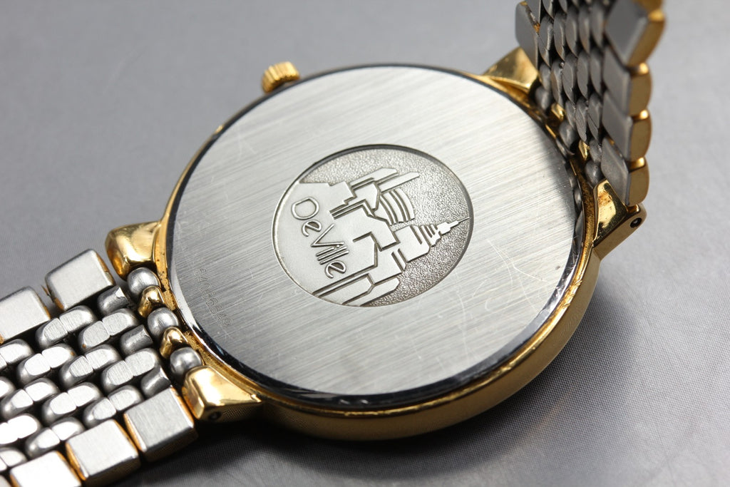 1993 Near MINT OMEGA De Ville 32mm 395.0875.2 Quartz Roman Dial Men's Vintage