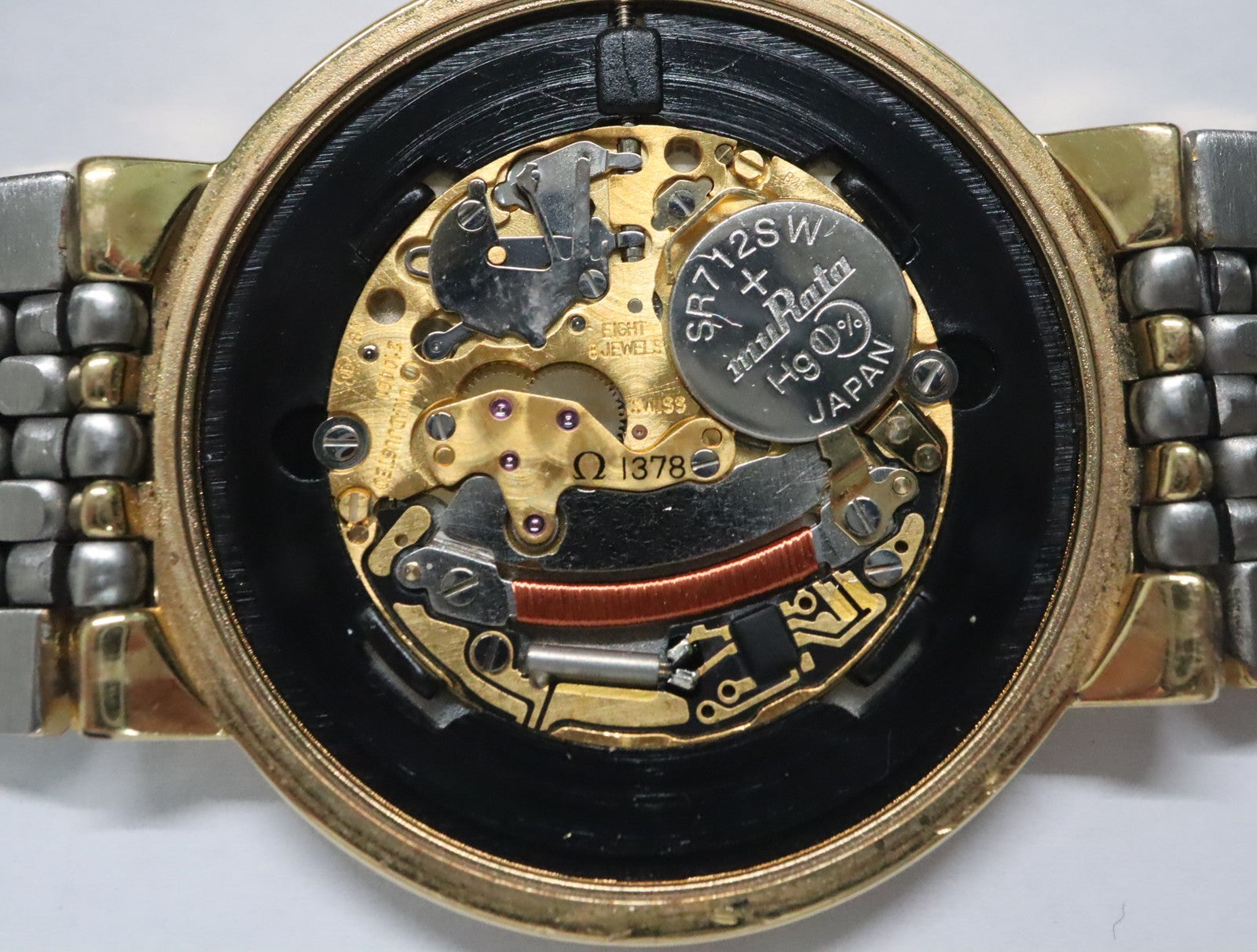 1993 Near MINT OMEGA De Ville 32mm 395.0875.2 Quartz Roman Dial Men's Vintage