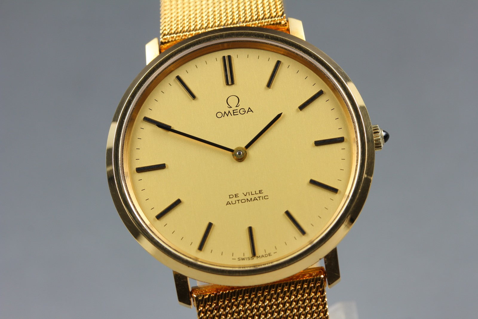 1973 MINT OMEGA De Ville 36mm 151.0039 Automatic Cal.711 Gold Dial Men's Vintage