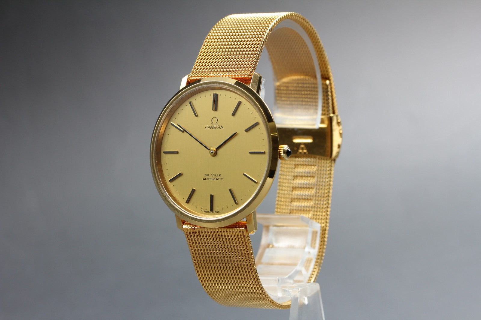 1973 MINT OMEGA De Ville 36mm 151.0039 Automatic Cal.711 Gold Dial Men's Vintage