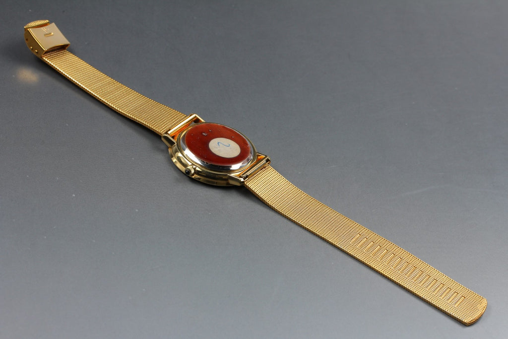 1973 MINT OMEGA De Ville 36mm 151.0039 Automatic Cal.711 Gold Dial Men's Vintage