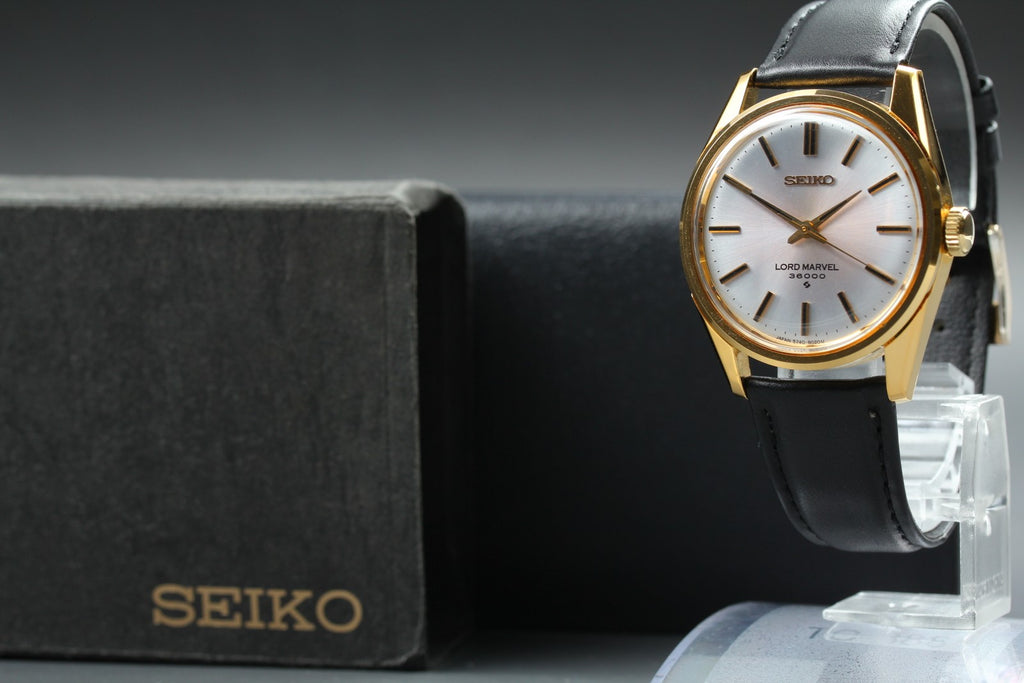 1977 Top MINT/Box SEIKO Lord Marvel 36000 35mm 5740-8000 Manual Men's Vintage