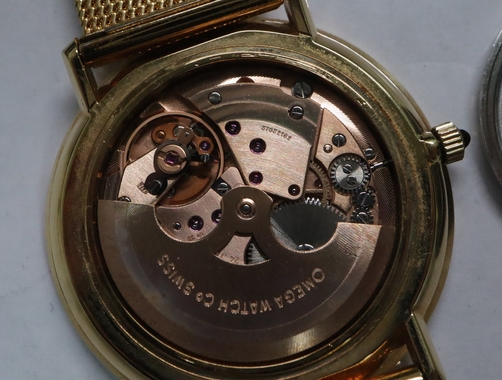 1973 MINT OMEGA De Ville 36mm 151.0039 Automatic Cal.711 Gold Dial Men's Vintage