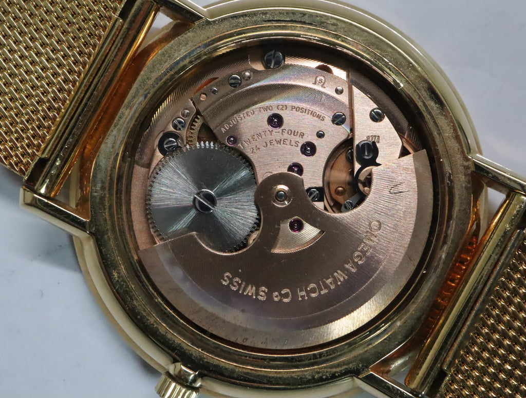 1973 MINT OMEGA De Ville 36mm 151.0039 Automatic Cal.711 Gold Dial Men's Vintage