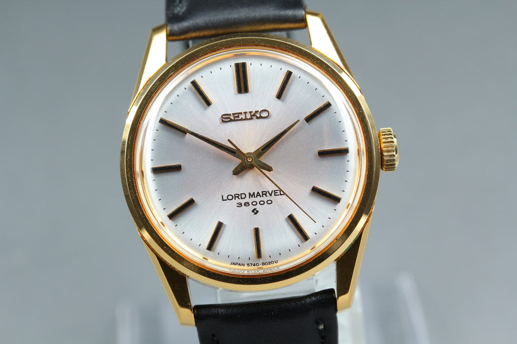 1977 Top MINT/Box SEIKO Lord Marvel 36000 35mm 5740-8000 Manual Men's Vintage