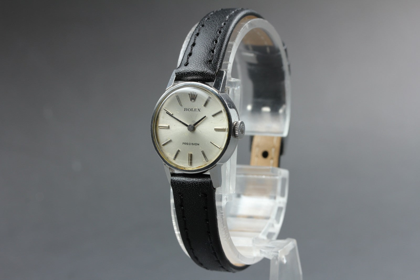 ROLEX Precision 2649 21mm Manual Wind Cal.1400 Silver Dial Women's Vintage Exc+5
