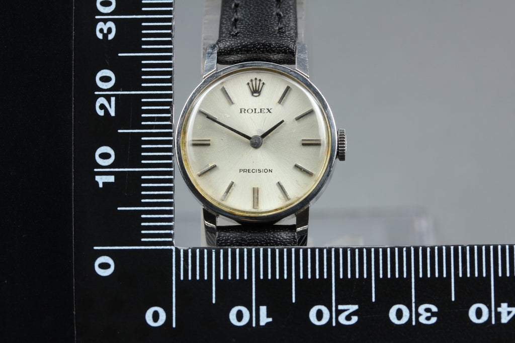 ROLEX Precision 2649 21mm Manual Wind Cal.1400 Silver Dial Women's Vintage Exc+5