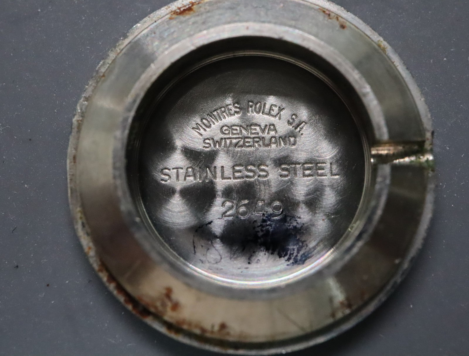 ROLEX Precision 2649 21mm Manual Wind Cal.1400 Silver Dial Women's Vintage Exc+5