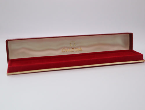 Near MINT OMEGA Vintage Red Watch Box Genuine Case Only for Women's JAPAN #2288