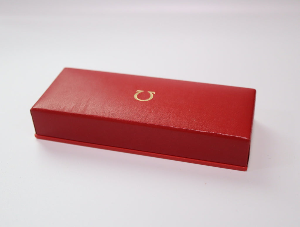 Near MINT OMEGA Vintage Red Watch Box Genuine Case Only From JAPAN #2292