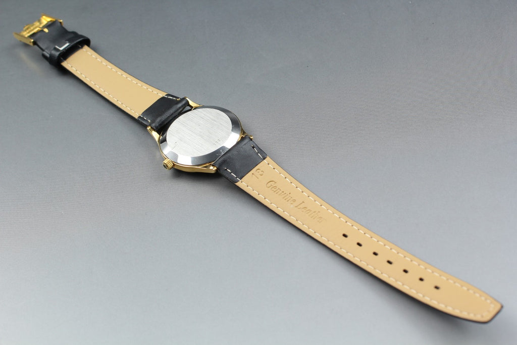 1979 Near MINT OMEGA De Ville 32mm 191.0072 Quartz Gold Dial Men's Watch Vintage