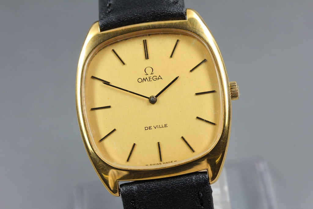 1976 Near MINT OMEGA De Ville 32mm 111.0139 Manual Wind Gold Dial Men's Vintage