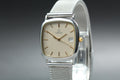 1987 Near MINT OMEGA De Ville 30mm 196.0317 Quartz Silver Dial Men's Vintage