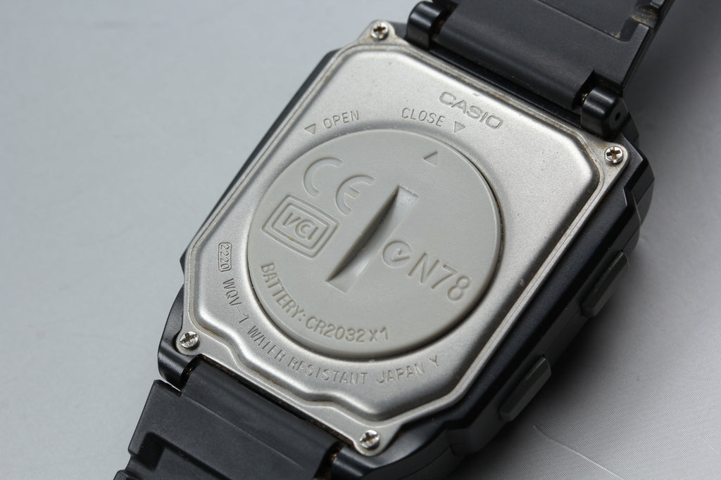 2000s Tested CASIO Wrist Camera WQV-1 39mm Quartz Black Gray Men's Vintage Exc+5