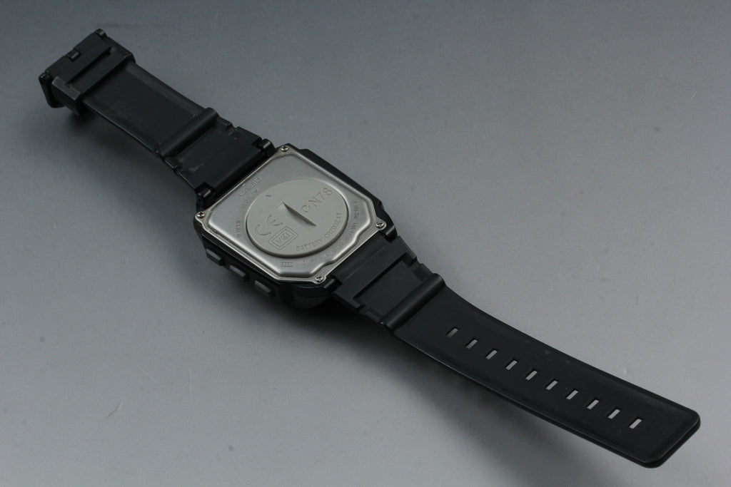 2000s Tested CASIO Wrist Camera WQV-1 39mm Quartz Black Gray Men's Vintage Exc+5
