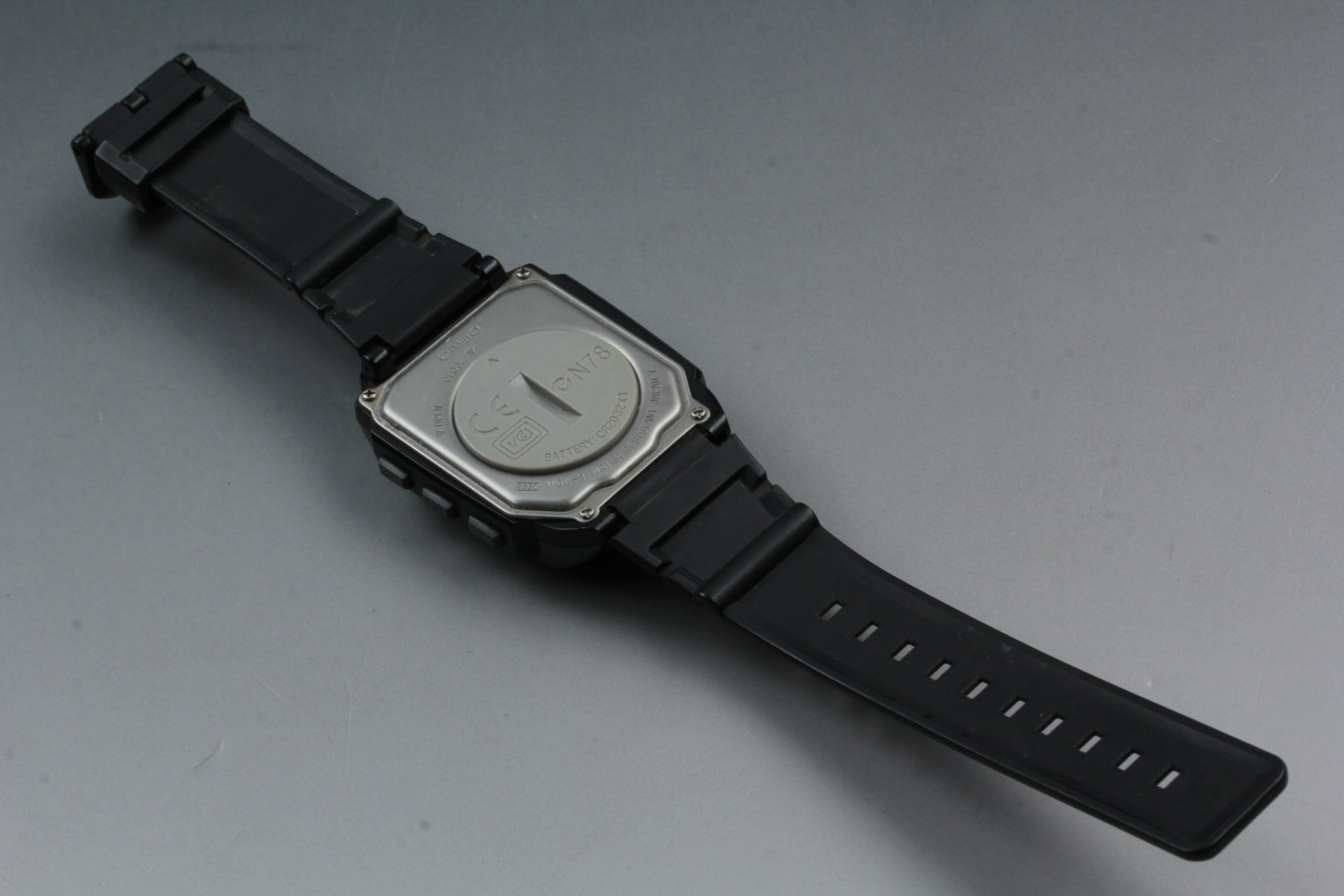2000s Tested CASIO Wrist Camera WQV-1 39mm Quartz Black Gray Men's Vintage Exc+5