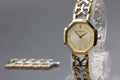 Near MINT Yves Saint Laurent 2200-241762 23mm Quartz Gold Octagon Women Vintage