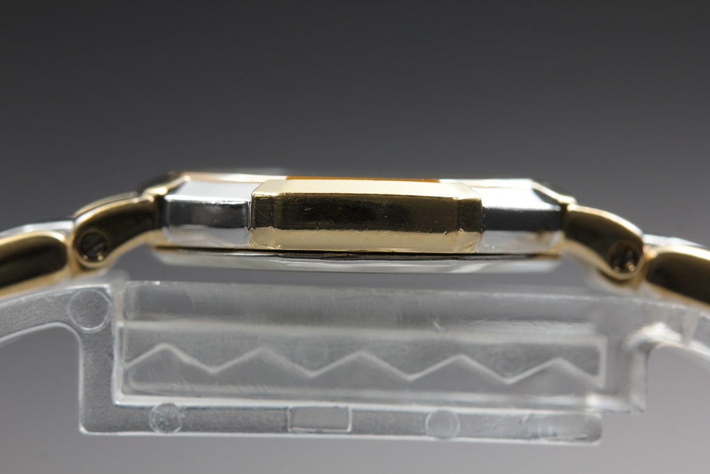 Near MINT Yves Saint Laurent 2200-241762 23mm Quartz Gold Octagon Women Vintage