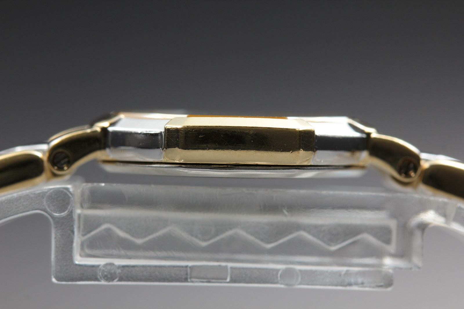 Near MINT Yves Saint Laurent 2200-241762 23mm Quartz Gold Octagon Women Vintage