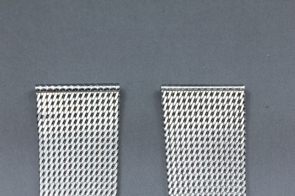 Near MINT OMEGA Milanese/Mesh Band 2039 19mm Stainless Steel Silver Men Vintage