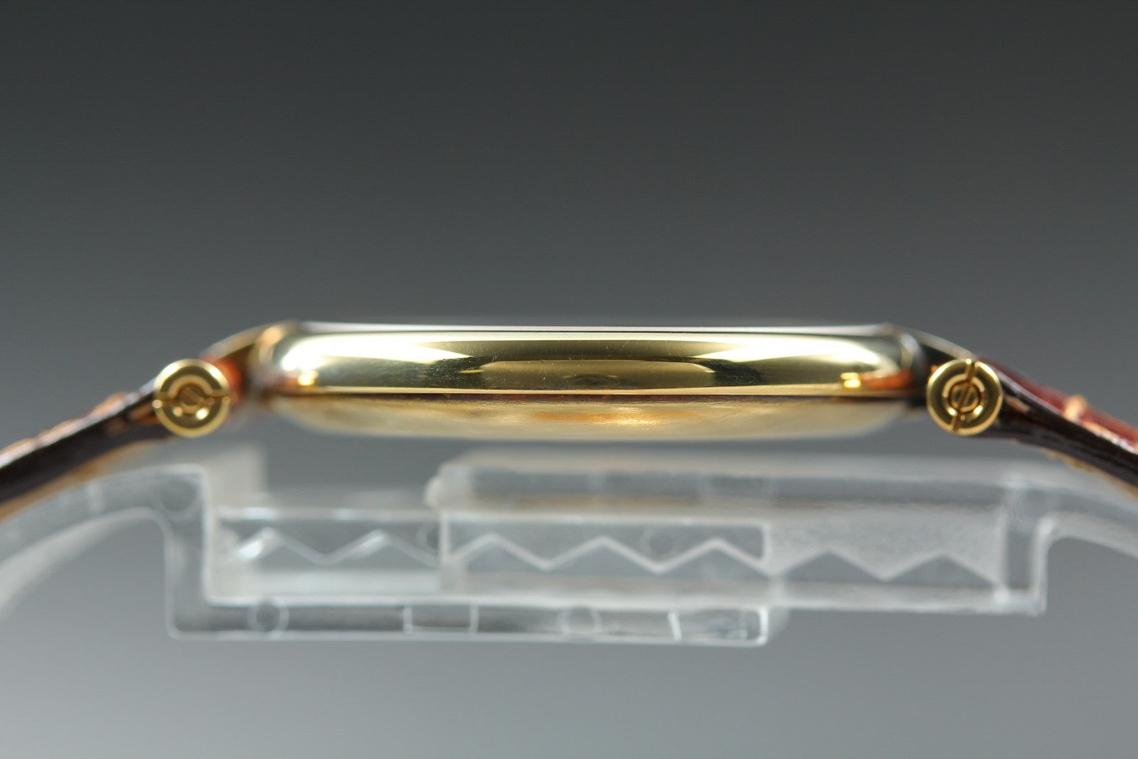 Near MINT Cartier Must de Vendome LM Vermeil 590003 30mm Quartz Roman Unisex