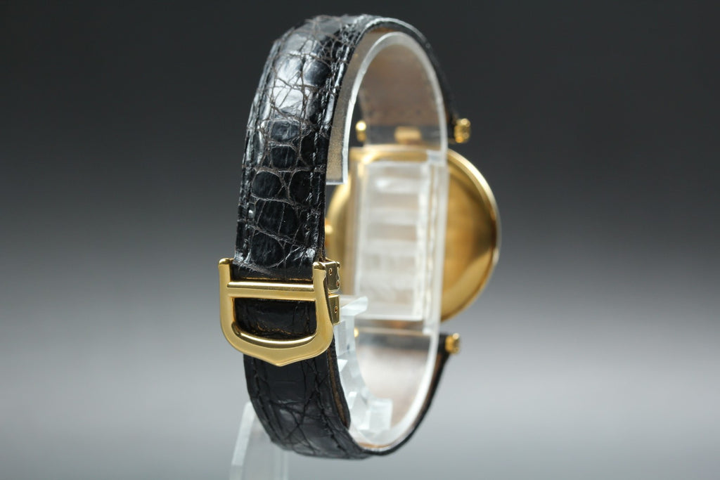 Full Set Near MINT Cartier Must de Vendome LM Vermeil 590003 30mm Quartz Unisex