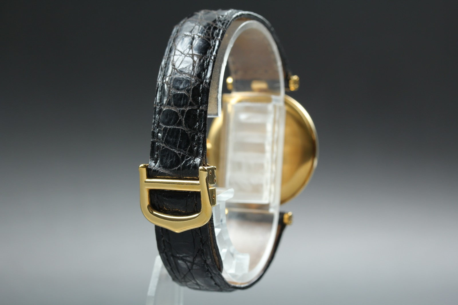 Full Set Near MINT Cartier Must de Vendome LM Vermeil 590003 30mm Quartz Unisex