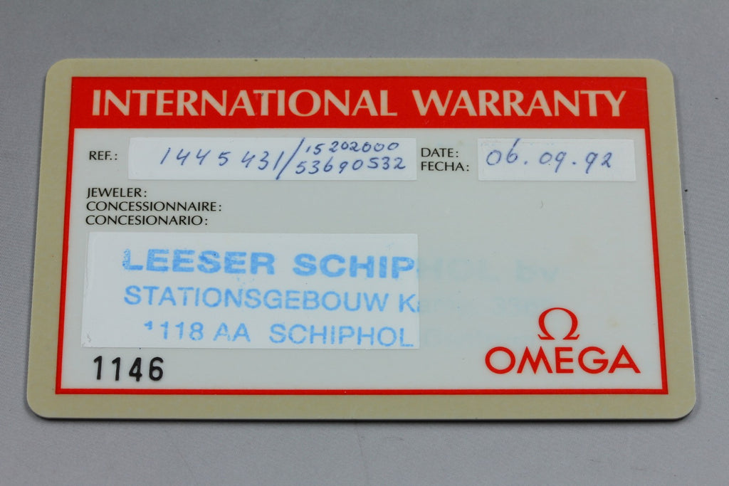 NOS/Full Set 1992 OMEGA Constellation 32mm 396.1070.1 Quartz Silver Men Vintage