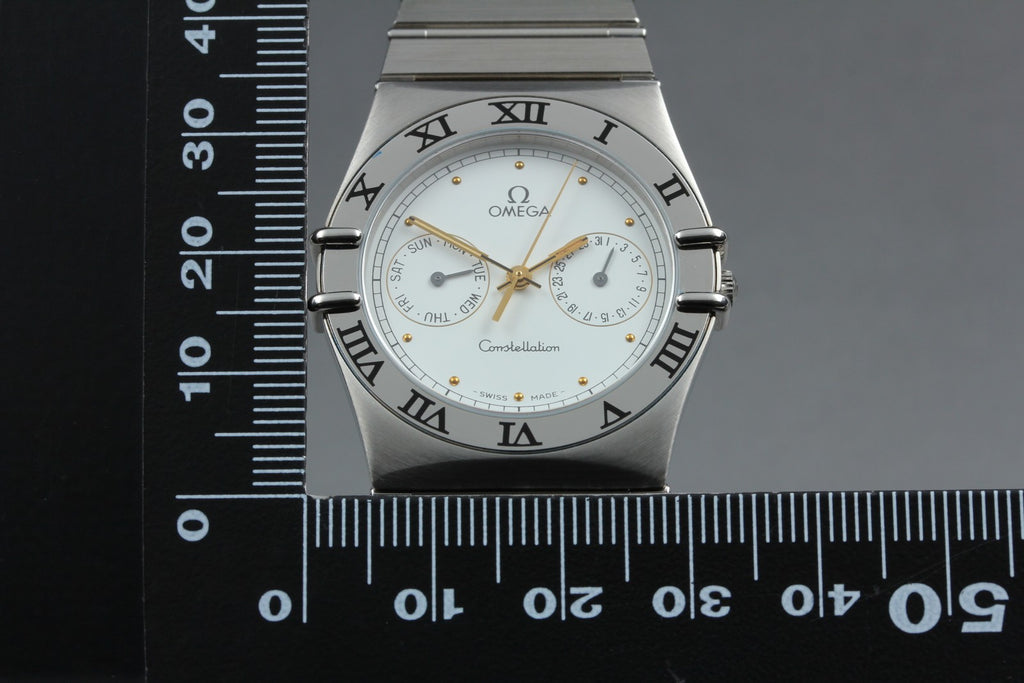 NOS/Full Set 1992 OMEGA Constellation 32mm 396.1070.1 Quartz Silver Men Vintage