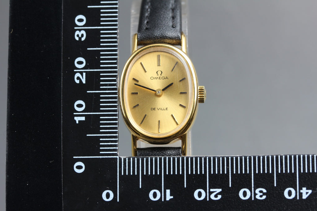 Serviced 1979 Near MINT OMEGA De Ville 18mm 511.0553 Manual Gold Women's Vintage