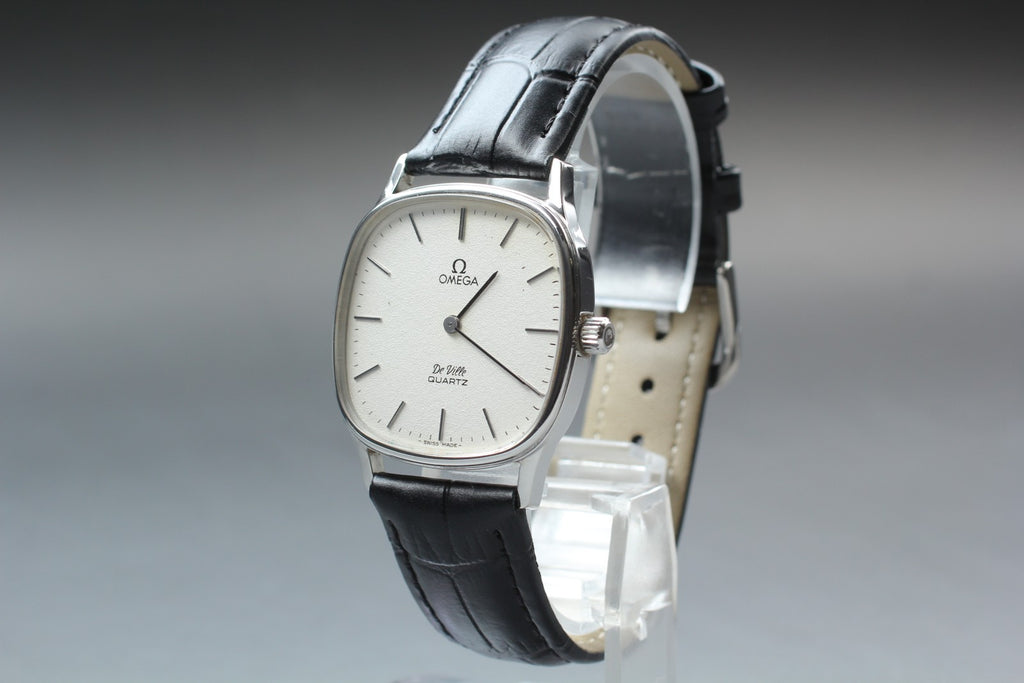 1979 Near MINT OMEGA De Ville 31mm 191.0073 Quartz White Dial Men's Vintage