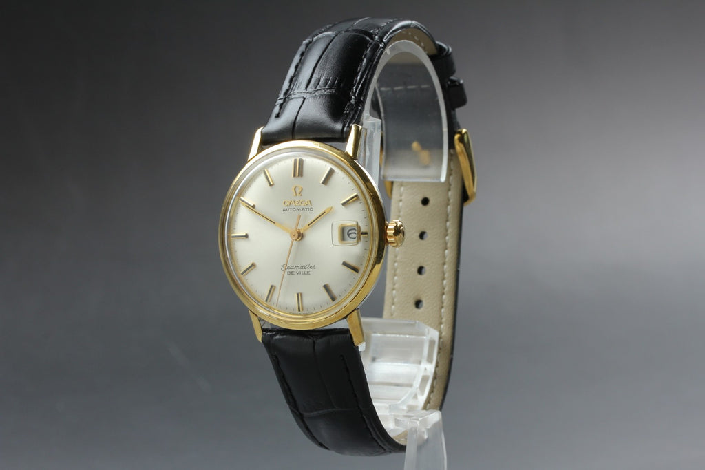 Near MINT OMEGA Seamaster De Ville 34mm Automatic Silver Dial Men's Vintage